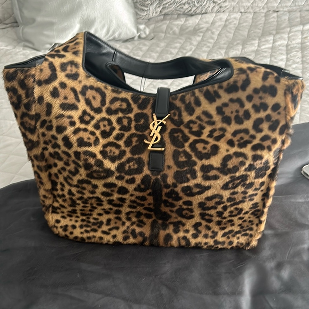 Saint Laurent leopard shoulder bag